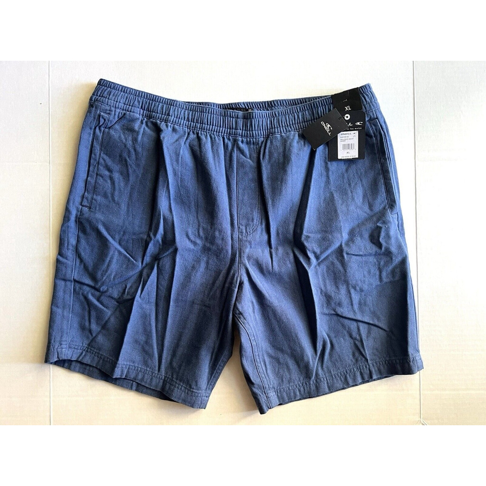 O'Neill Willow Elastic Waist 8" Hybrid Shorts Pull On Relaxed Fit Dark Blue Golf